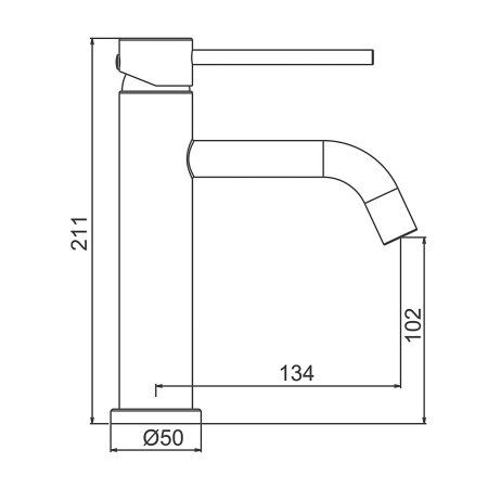 Смеситель для раковины Frap F10807-6 черный
