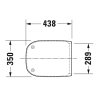 Унитаз подвесной Duravit D-Code 45700900A1 микролифт