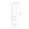 Пенал подвесной, 40 см, белый матовый, Torr, IDDIS (TOR40W0i97)
