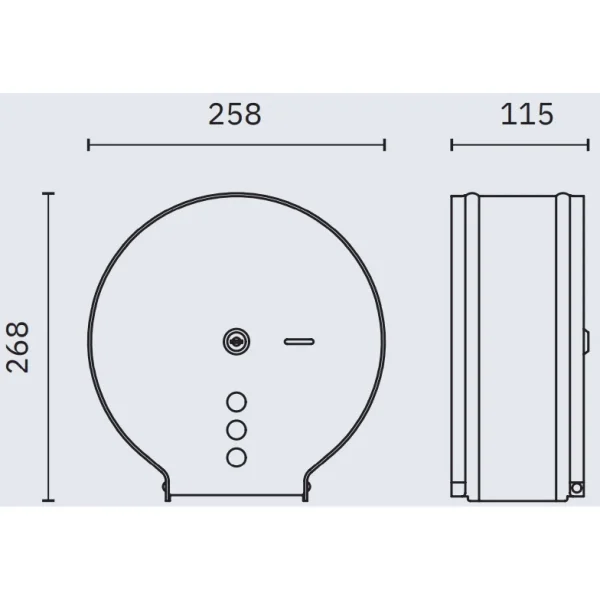 Диспенсер туалетной бумаги Nofer Industrial Nofer 05006.N