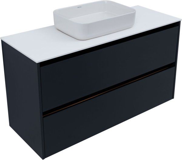Тумба под раковину Allen Brau Activity 120 1.34007.AM антрацит матовый/черный браш