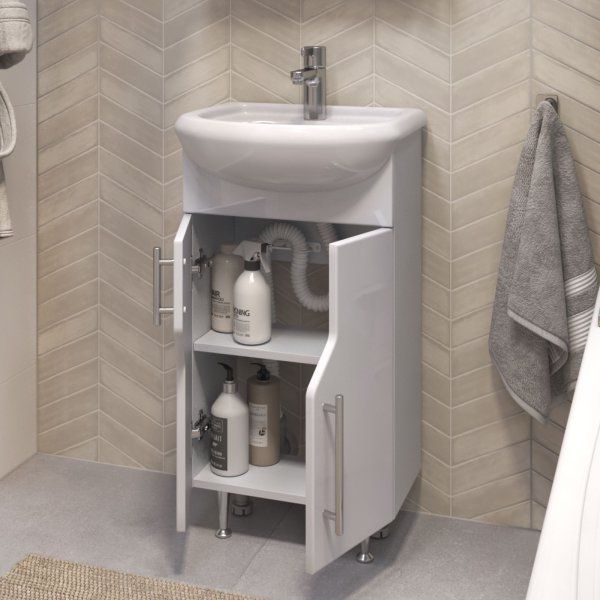 Тумба под раковину VIGO Turin 450-2-0 (Уют) поставляется в разобранном виде (223)