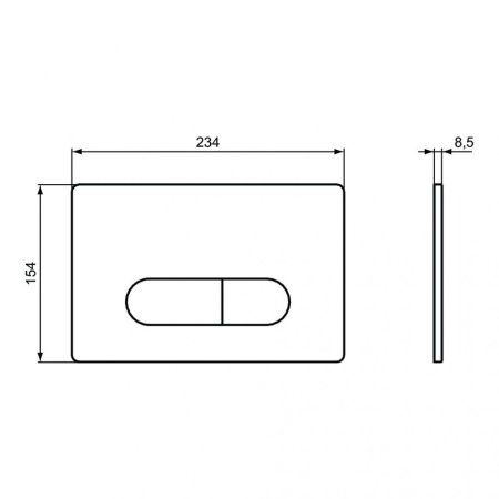 Кнопка смыва Ideal Standard Prosys Oleas R0116AC белый
