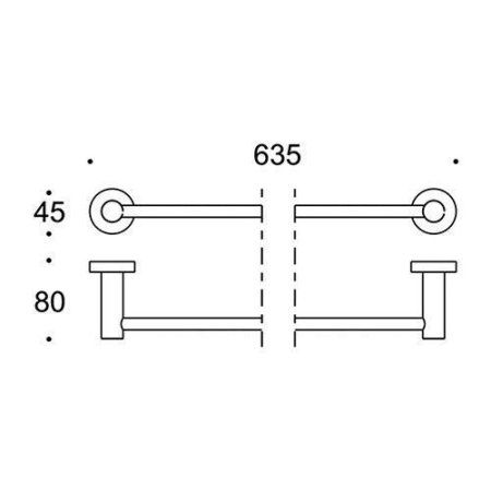 Полотенцедержатель Colombo Plus W4911.BM 63,5 белый матовый