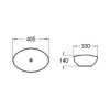 Раковина Comforty 7838MB матовый черный