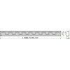 Решетка AlcaPlast SMILE-950L нержавеющая сталь глянцевая