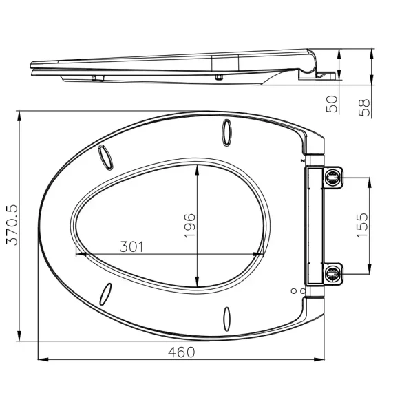 Сиденье для унитаза Arrow PG006-ZPA с микролифтом, белый