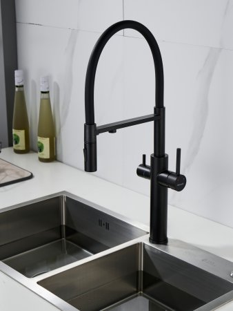 Смеситель для кухни Shevanik S478H, Черный