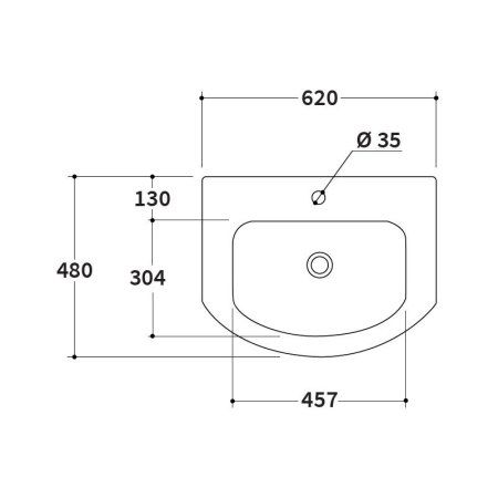 Мебельная раковина Berloni Bagno Way Round LAVMOOINCXR001 101 62 белый глянцевый