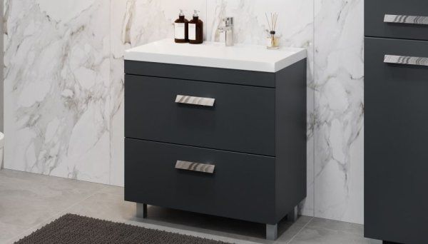 Тумба Velvex напольная Orlando 80, серый (tn.ORL.CLA.80.2Y графит)