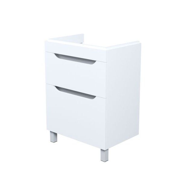 Тумба напольная, 60 см, белый, Sky, IDDIS, SKY60WFi95 подходит умыв. 4076000i28