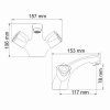 Смеситель для раковины Amper 2900 2903 хром