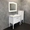 Тумба-умывальник COMFORTY "Павия-100" белый глянец с раковиной 50110