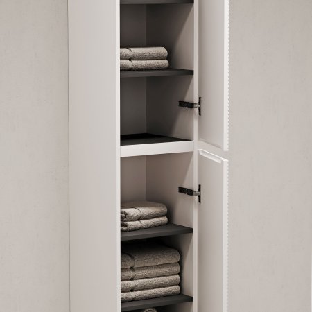 Шкаф-пенал подвесной SANCOS Folk, 350х350х1650 мм, цвет Bianco,  PFL35W