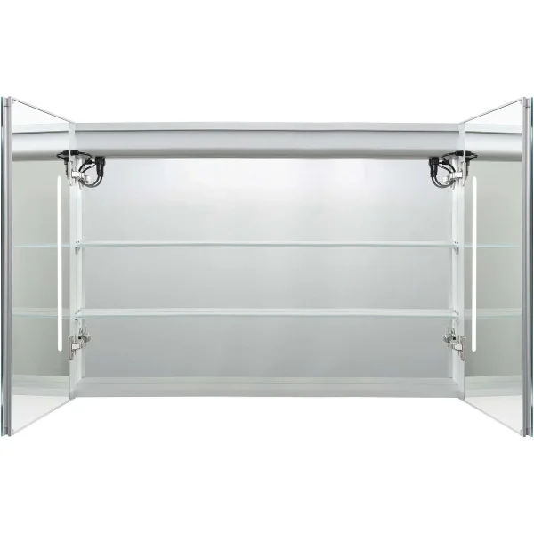 Зеркальный шкаф Aquatek AQ7104-MLC 100x70 см, с LED-подсветкой, сенсорным выключателем, антизапотеванием