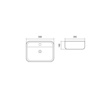 Раковина для установки на столешницу Aquatek ВЕГА AQ5506-00