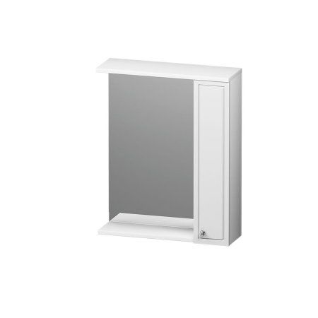 Шкаф-зеркало RedBlu Palace One 60 R с подсветкой, белый глянец