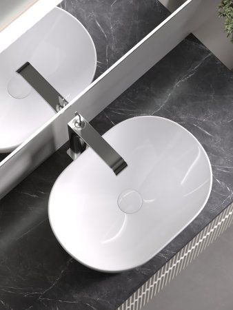 Столешница для ванной комнаты SANCOS  800х460 ,  TT80A1X