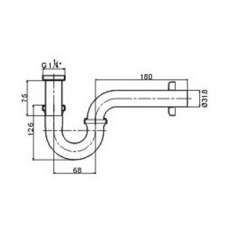 Сифон для раковины Rav Slezak MD0544 хром