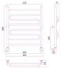 Полотенцесушитель водяной Стилье Вариация 80х60