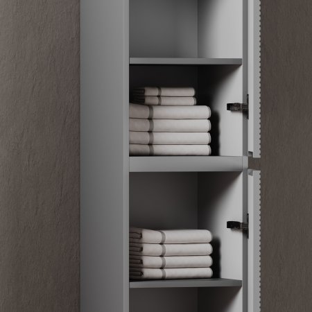 Шкаф-пенал подвесной SANCOS Folk, 350х350х1650 мм, цвет Ergraut soft,  PFL35ES