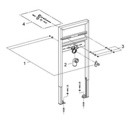 Система инсталляции Grohe Rapid SL 38541000 для раковин