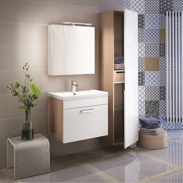 Шкаф-зеркало IDDIS Mirro MISLR5ZY00ME2iZB99JM белый/дерево