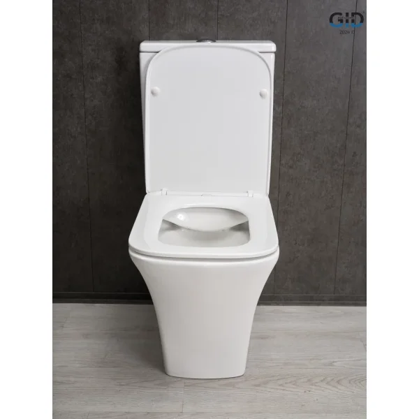 Унитаз-компакт GID Tn2184 безободковый, с сиденьем микролифт, белый