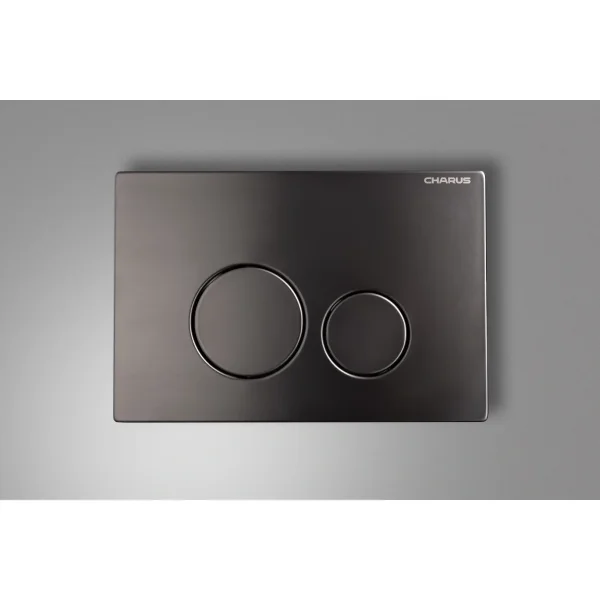 Кнопка смыва Charus Robusto FP.330.GNM.05 для инсталляции, оружейная сталь матовый