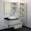 Тумба-умывальник COMFORTY Comforty Прага-90 дуб белый со светло-серой столешницей с раковиной Comforty T-Y9378