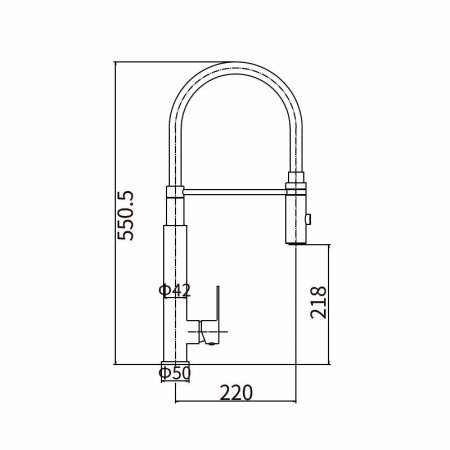 Смеситель для кухни FASHUN (A54102-12)
