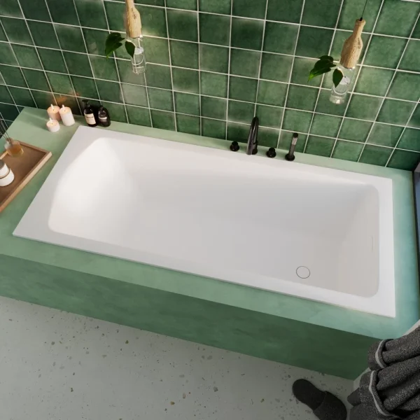 Ванна из литьевого мрамора Whitecross Coin Solid Surface 0224.170070.200 170x70 см, белый матовый