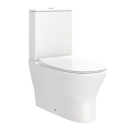 Унитаз напольный Teymi Ellie безободковый, сиденье микролифт T40801