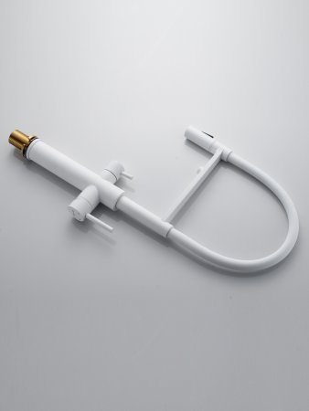 Смеситель для кухни Shevanik S478C, Белый