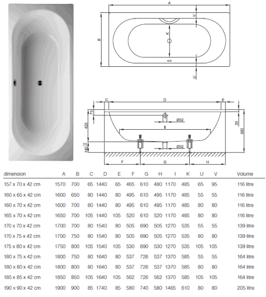 Ванна стальная Bette Starlet 1830-000+AR+PLUS 190x90 см