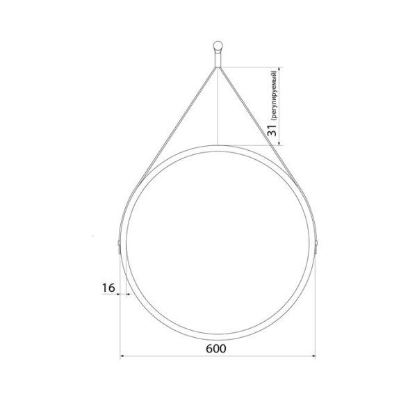 Зеркало IDDIS Optima Home OPWIH6LU0WIX0iRR98UWK белый
