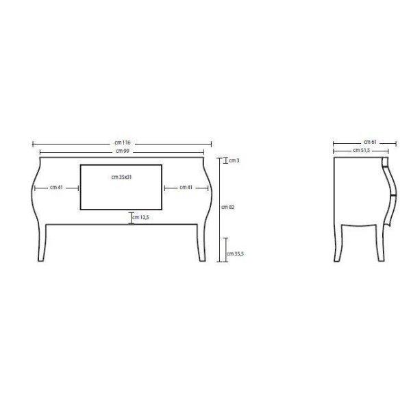 Мебель для ванной Tiffany World Barocco 7241 ant bassanese/сr 116 состаренный орех