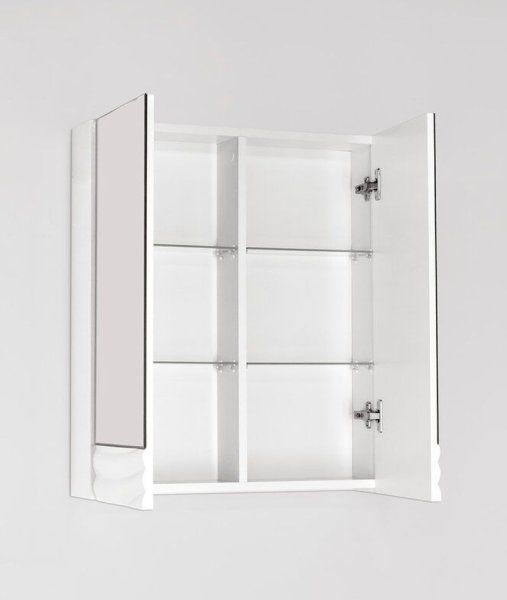 Зеркальный шкаф Style Line Вероника 60, Люкс белый Style Line ЛС-00000055, Белый