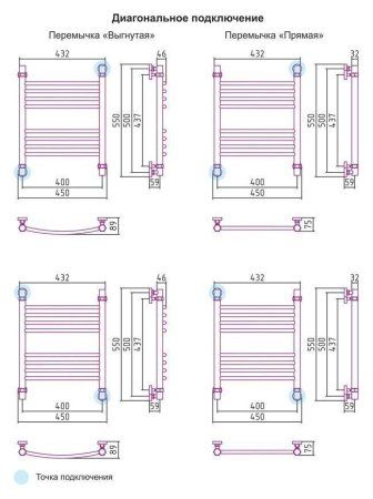 Полотенцесушитель водяной Сунержа Богема 500x400 состаренная бронза выгнутый