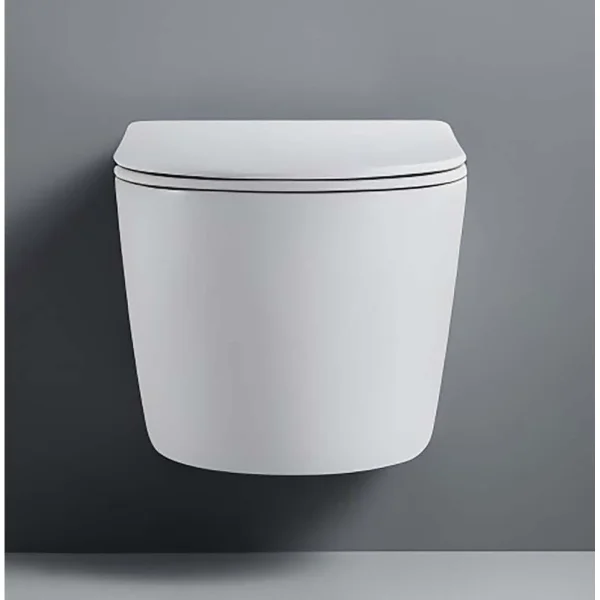 Унитаз подвесной Aquatek Либерти AQ1999T-00 безободковый, торнадо, с сиденьем микролифт, белый