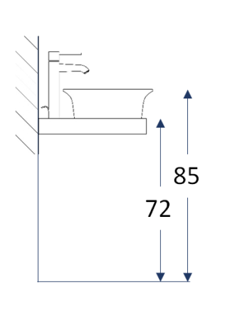 Раковина Kerama Marazzi Canaletto CN.wb.40 40 см