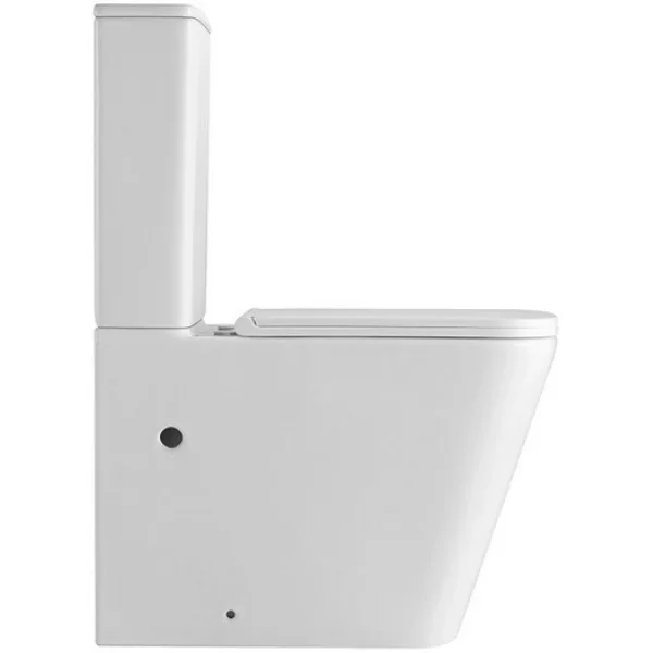 Унитаз-компакт Abber Rechteck AC1210T безободковый, торнадо, с сиденьем микролифт, белый