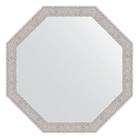 Зеркало Evoform Octagon BY 3959 53x53 волна алюминий