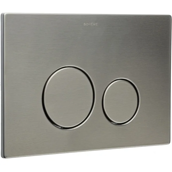 Кнопка смыва Boheme 649-GM для инсталляции, графит матовый
