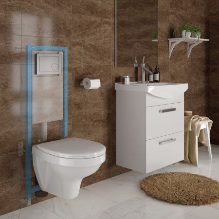 Кнопка смыва Cersanit Geometry BU-GMT/Cm хром матовый