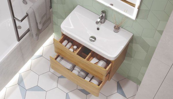 Тумба подвесная Velvex Clay 70.2Y, дуб верона (tp.CLA.9595.70.2Y дуб верона)