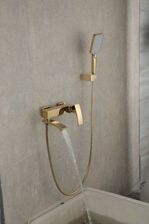 Смеситель для ванны Gappo G3207-3, однорычажный, золото