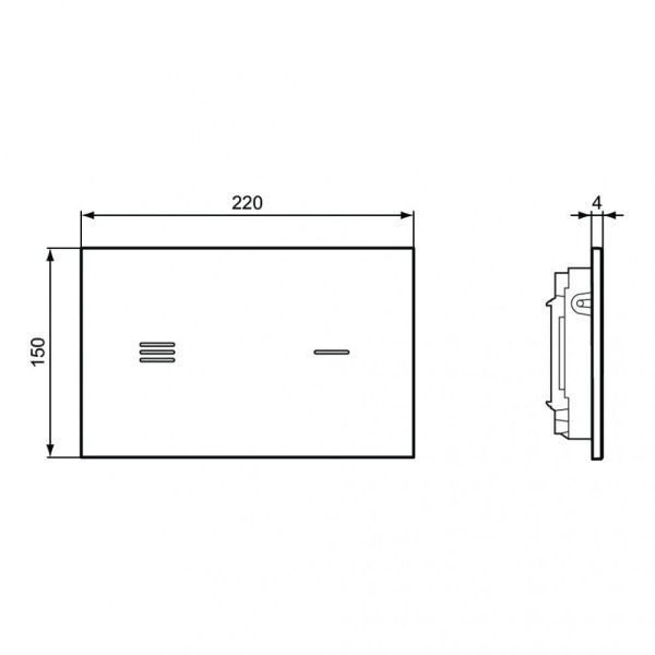 Кнопка смыва Ideal Standard ProSys Symfo R0129SA белый