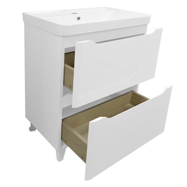Комплект Тумба Azario LOTOS 60/2 615х475х835 напольная с раковиной Monte 60