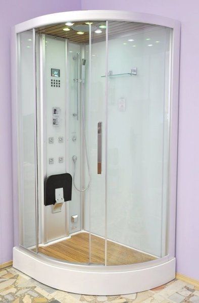 Душевая кабина Eago DZ967F8 (L) черное стекло
